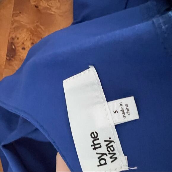 Revolve By the Way. Shayla Blue Ruffle Mini Dress - Picture 6 of 7